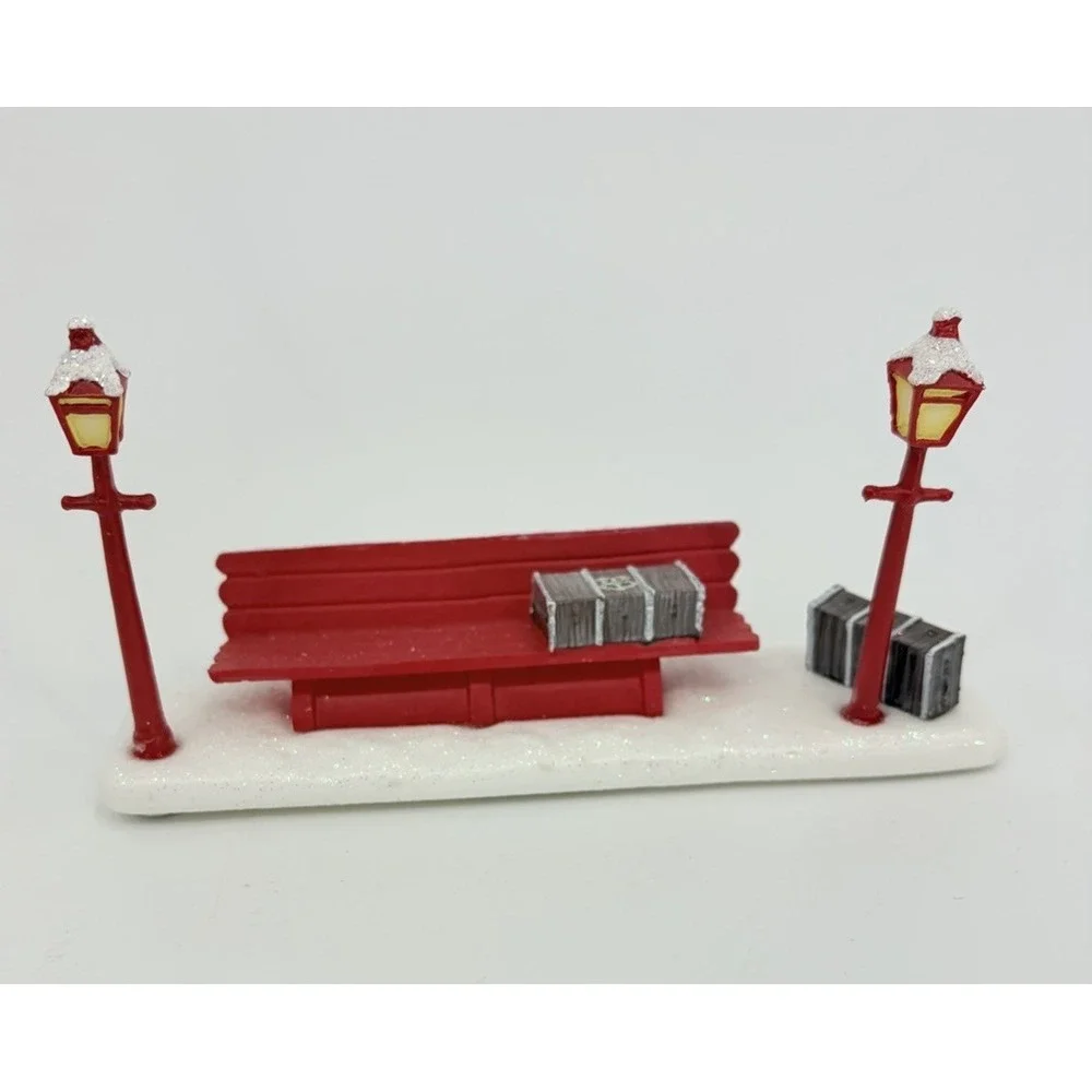 Hawthorne Harry Potter Village Hogwarts Railway Express Bench Hogsmeade Carolers